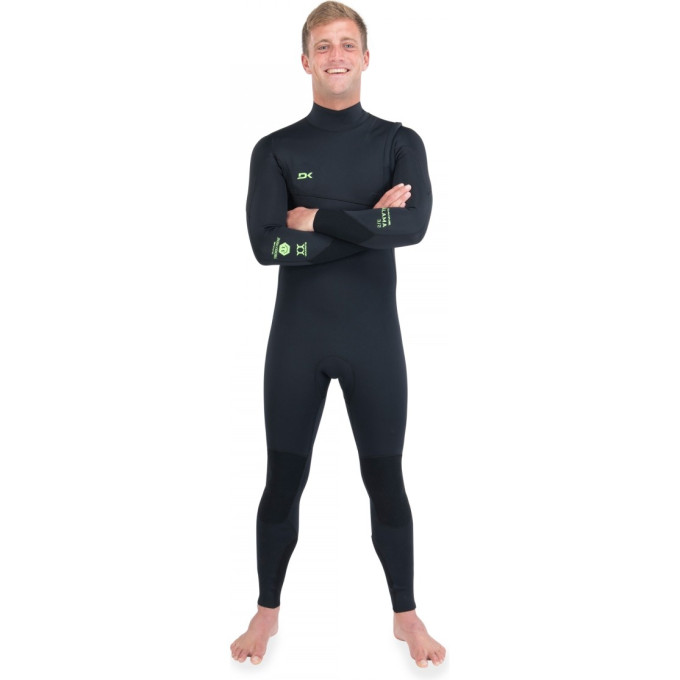 Гидрокостюм DAKINE MENS MALAMA Z/F FULL SUIT 4/3 Black, размер S DK01M43MLC1 (0604565590602)